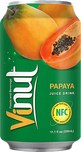 Напиток сокосодержащий «Vinut» Papaye (папайя) 30%, 330 мл, ж/б