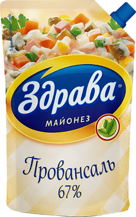 Майонез «Здрава» «Провансаль» 67%, 230г